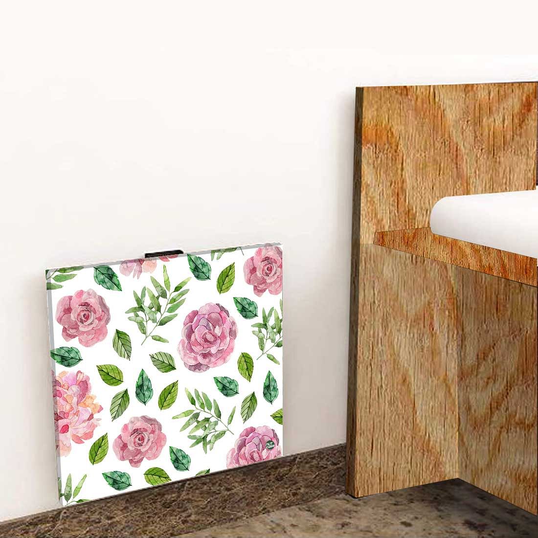 Folding Wall Mount Bedside Table - Floral Designer Nutcase