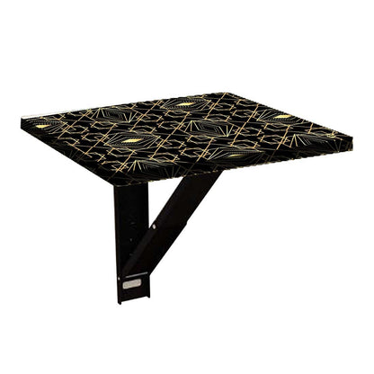 Wall Attached Bedside Table - Geometric Pattern Nutcase