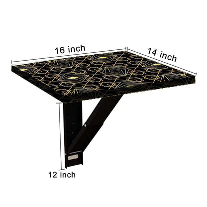 Wall Attached Bedside Table - Geometric Pattern Nutcase