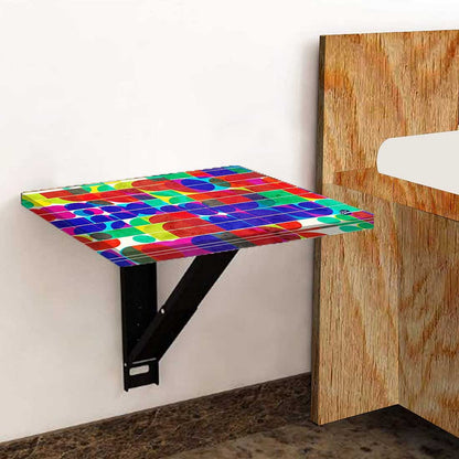 Folding Wall Mount Bedside Table - Beautiful Pattern Nutcase