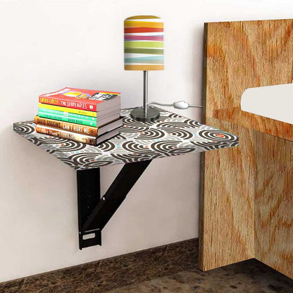 Folding Wall Hanging side Table - Half Circle Pattern Nutcase