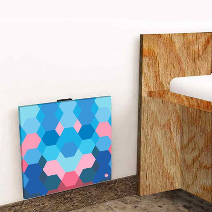 Bedside Table for Bedroom  - Hexagon Pattern Nutcase