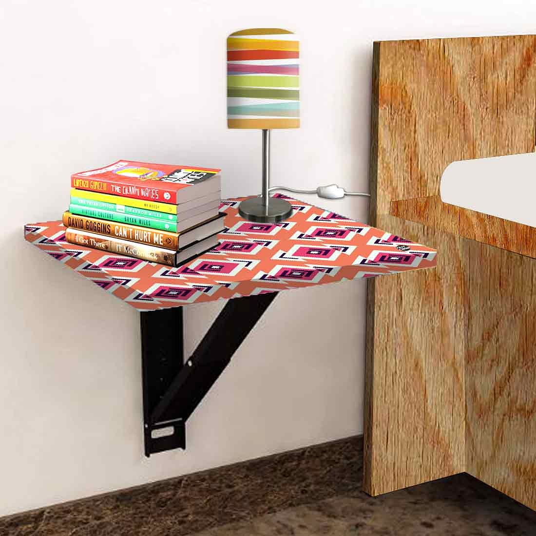 Bedside Table Floating - Diamond Pattern Nutcase