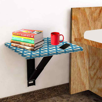 Wall Mounted Bedside Table - White Triangle Nutcase