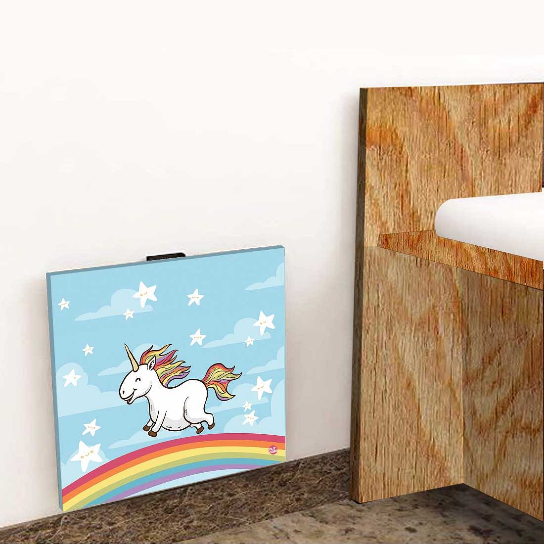Set Top Box Stand Wall Mount Stylish - Cute Unicorn Nutcase