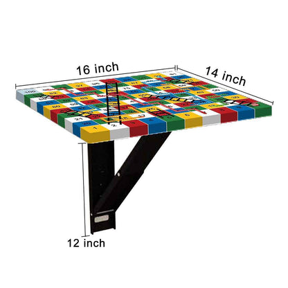 Bedside Table for Bedroom  - Snake Ladder Multicolor Nutcase