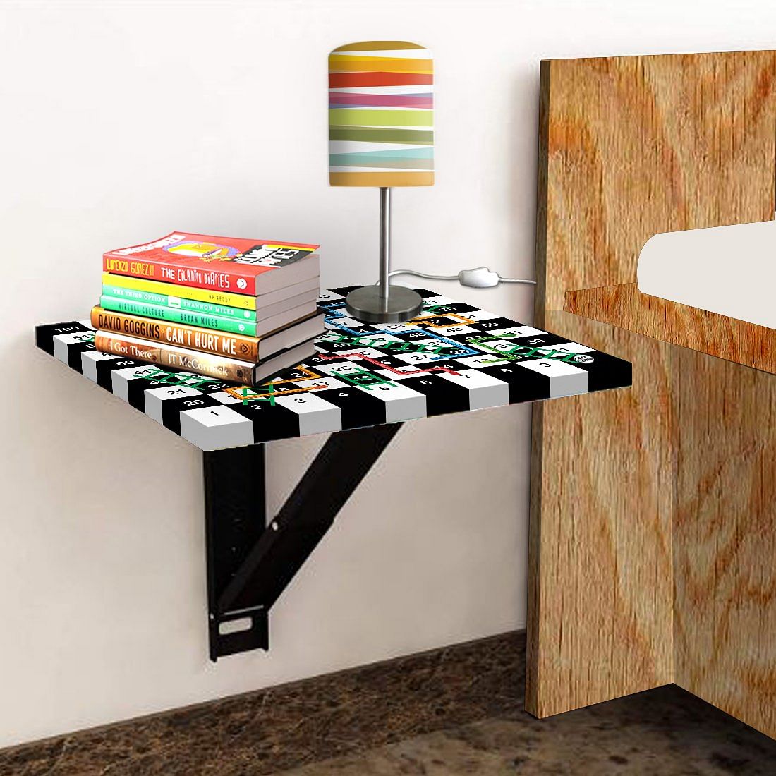 Bedside Table Foldable   - Snake Ladder Nutcase