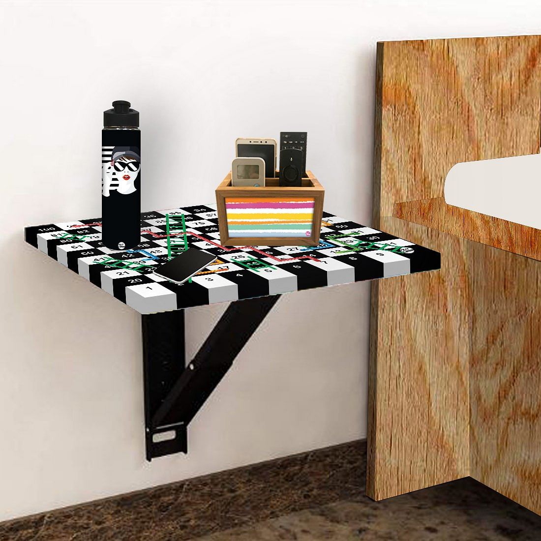 Bedside Table Foldable   - Snake Ladder Nutcase