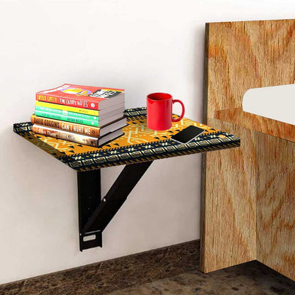 Folding Wall Mount Bedside Table - Mexican Pattern Nutcase