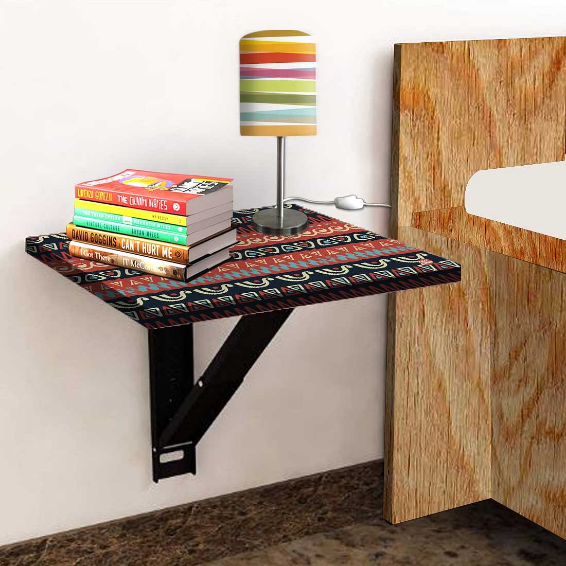 Wall Mounted Folding Bedside Table - Mexican Design Nutcase