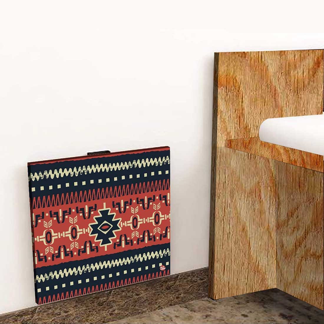 Floating Table for Wall  -  Brown Mexican Pattern Nutcase