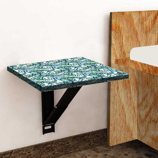 Side Table for Bedroom - Green Tropical Leaf Nutcase