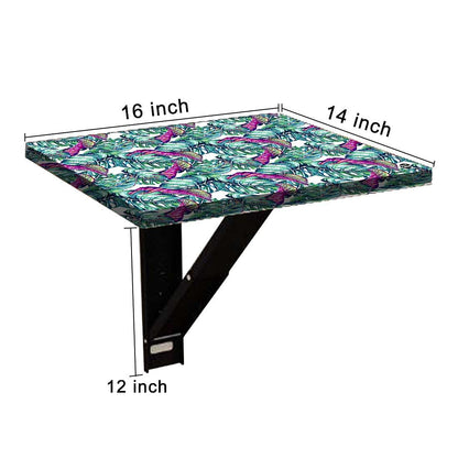 Floating Side Table for Bedroom - Tropical Leaf Nutcase