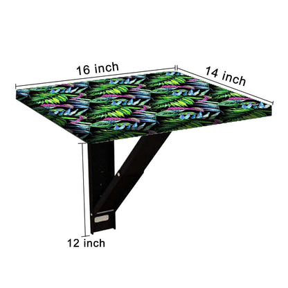 Wall Mounted Table for Bedroom - Green Blue Leaf Nutcase