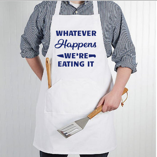 Apron For Kitchen for Men Baking Cooking - We're Eating It Nutcase