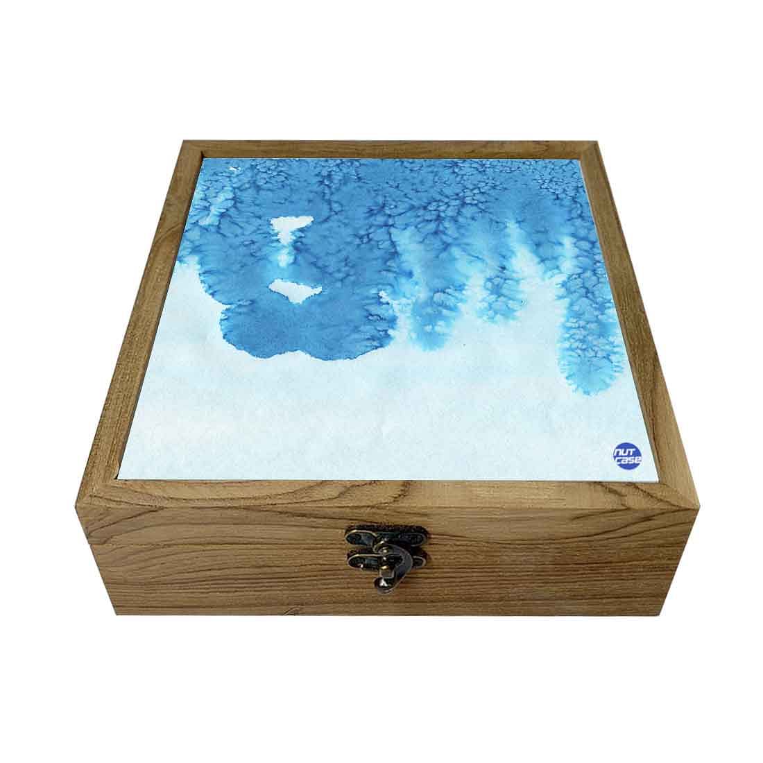 Nutcase Jewellery Box for Women Latest Design fancy - Unique Gifts -Arctic Space Blue Watercolor Nutcase