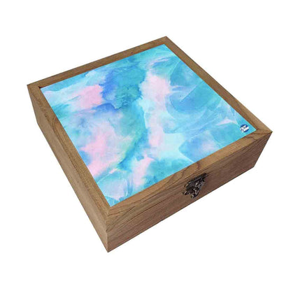 Nutcase Jewellery Organisers Storage Box - Unique Gifts -Arctic Blue Space Watercolor Nutcase