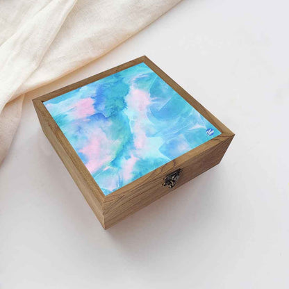 Nutcase Jewellery Organisers Storage Box - Unique Gifts -Arctic Blue Space Watercolor Nutcase