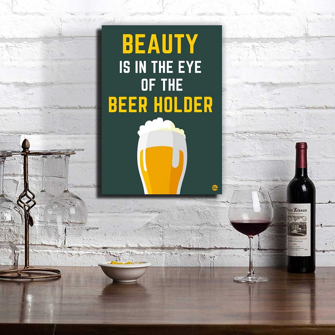 Nutcase Posters for Home Bar Beer Wall Art-Beer Holder Nutcase