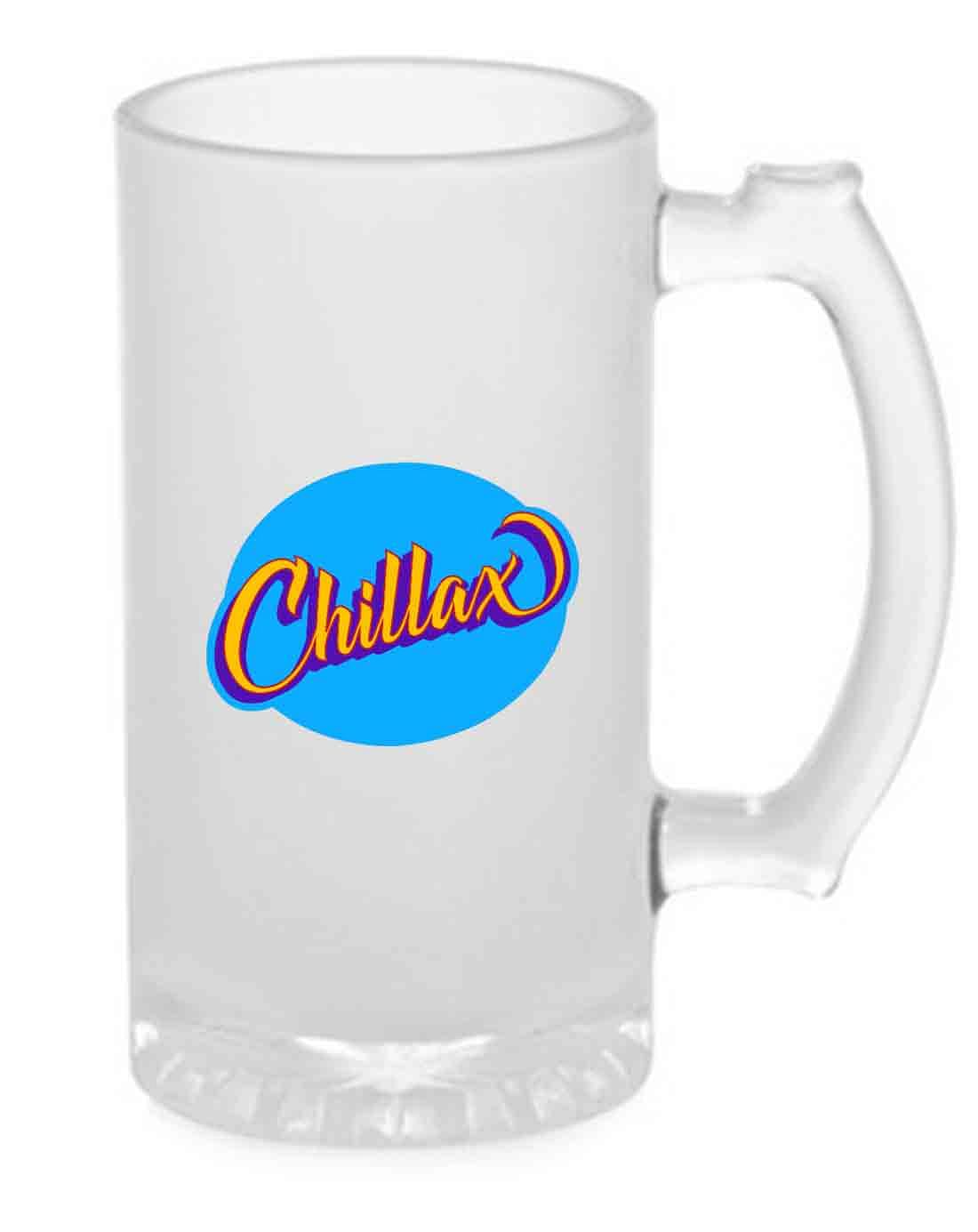 Classy 16oz Beer Mug  -  Chillax Nutcase