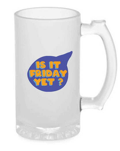 Designer 16oz Beer Mug   -  Friday Nutcase