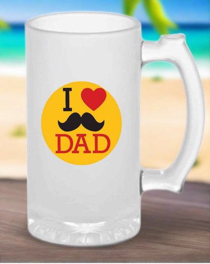 16 Ounce Beer Mug - Father's Day Gift - Love Dad Nutcase