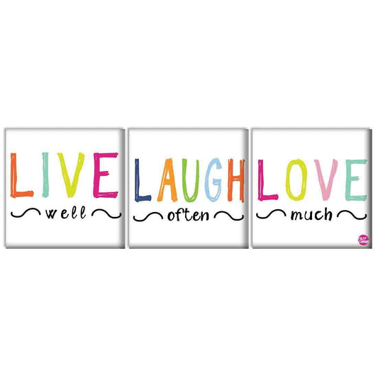 Wall Art Decor Panel For Home - Live Laugh Love Nutcase