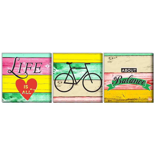 Wall Art Decor Panel For Home - Life is All About Balance Nutcase