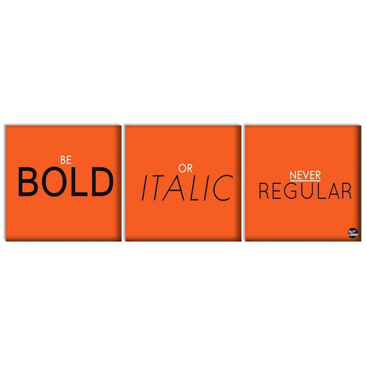 Wall Art Decor Panel For Home - Bold Italic Nutcase