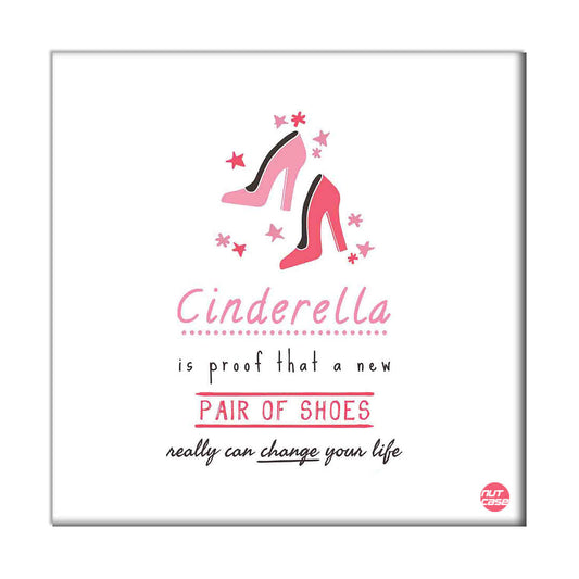 Wall Art Decor Panel For Home - Cinderella's Shoes Nutcase