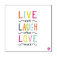 Wall Art Decor Panel For Home - Live Laugh Love Nutcase