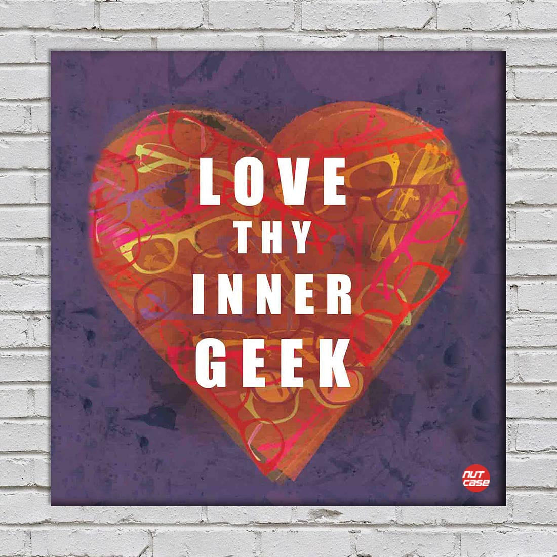 Wall Art Decor Panel For Home - Love The Inner Geek Nutcase