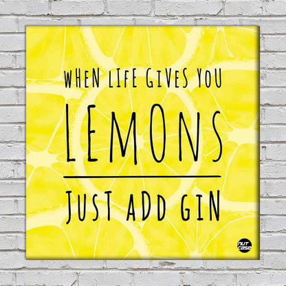 Wall Art Decor Panel For Home - Lemons Nutcase