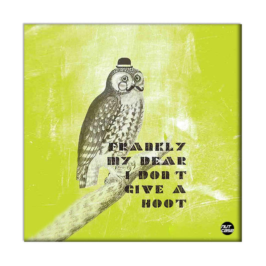 Wall Art Decor Panel For Home - Hipster Owl Nutcase
