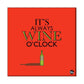 Wall Art Panels For Home Decor - Its Wine O'Clock Red Nutcase
