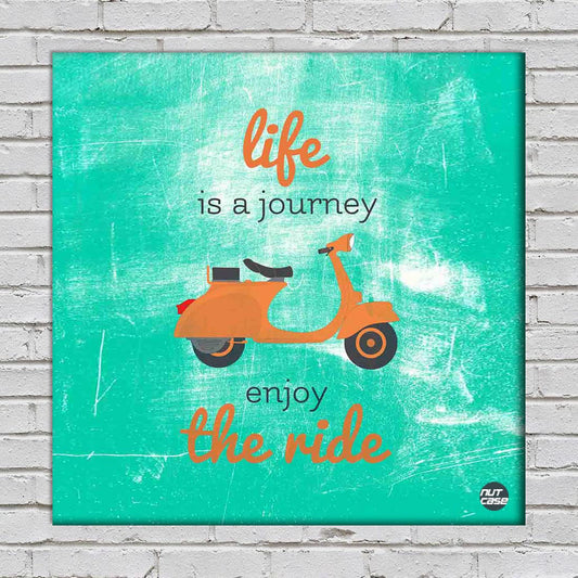 Wall Art Decor Hanging Panel -Life Is A Journey Nutcase