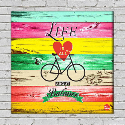 Wall Art Decor Hanging Panel -Life Is All About Blance Nutcase