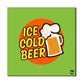 Wall Art Decor Panel For Home - Ice Cold Beer Nutcase