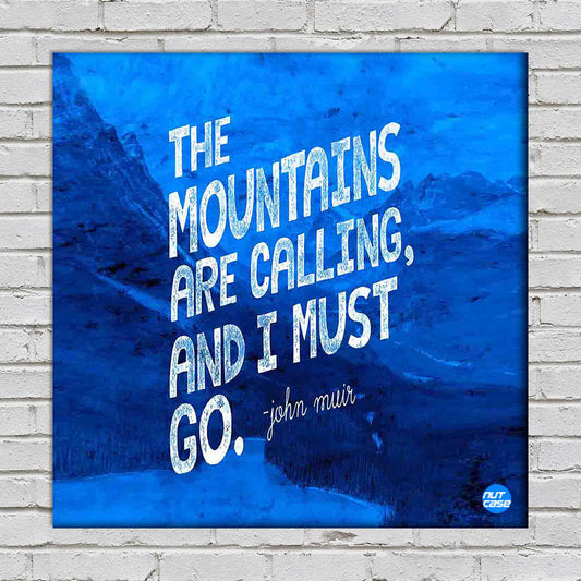 Wall Art Decor Panel For Home - The Mountains Nutcase