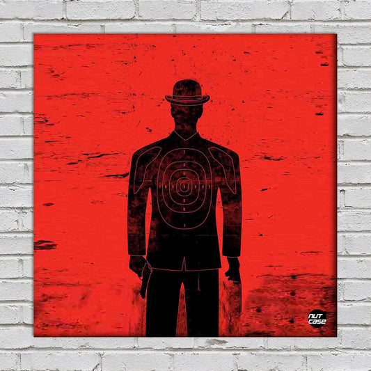 Wall Art Decor Panel For Home - Gun Man Nutcase