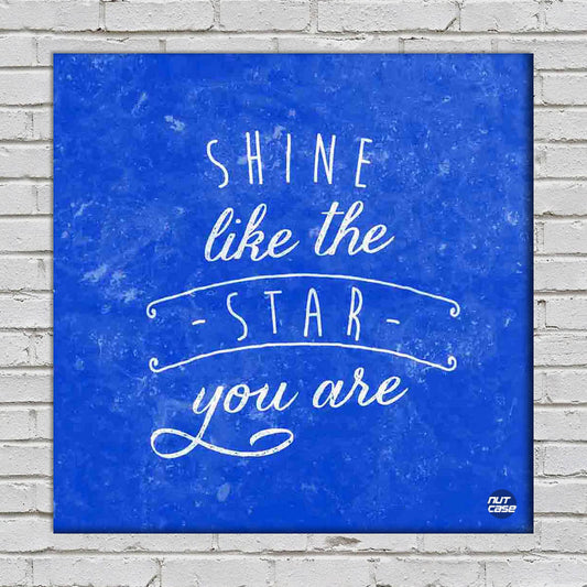 Wall Art Decor Panel For Home - Shin Like The Star Nutcase
