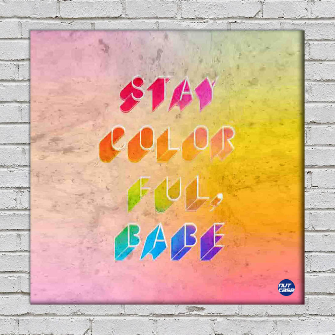 Designer Bedroom Wall Art - Stay Colorful Nutcase