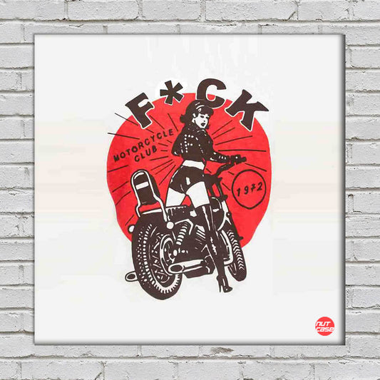 Wall Art Decor Panel For Home - Motorcycle Nutcase