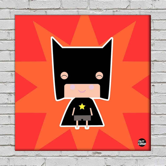 Wall Art Decor Panel For Home - Cute Batboy Nutcase