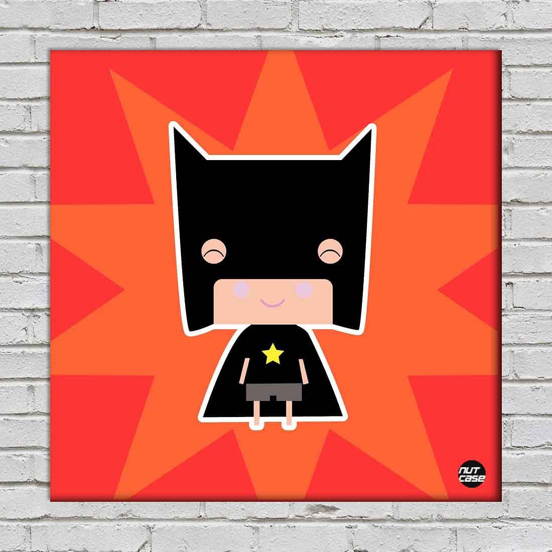 Wall Art Decor Panel For Home - Cute Batboy Nutcase