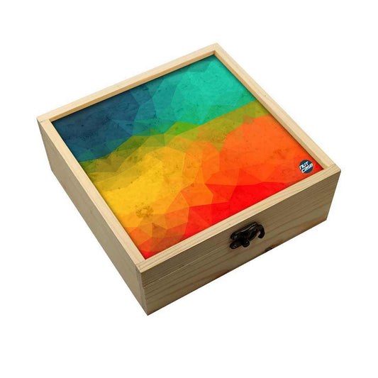 Jewellery Box Wooden Jewelry Organizer -  Multicolors Shades Nutcase