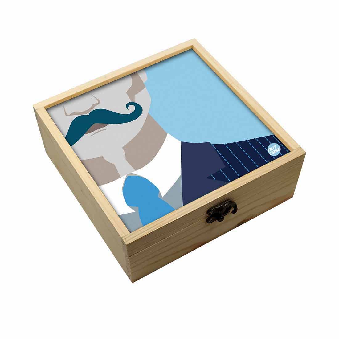 Jewellery Box Makepup Organizer -  Hipster Man Nutcase