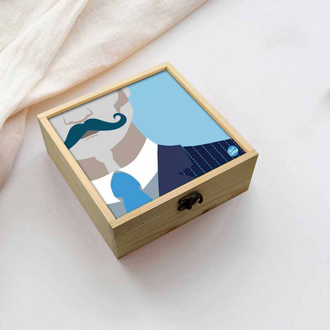 Jewellery Box Makepup Organizer -  Hipster Man Nutcase