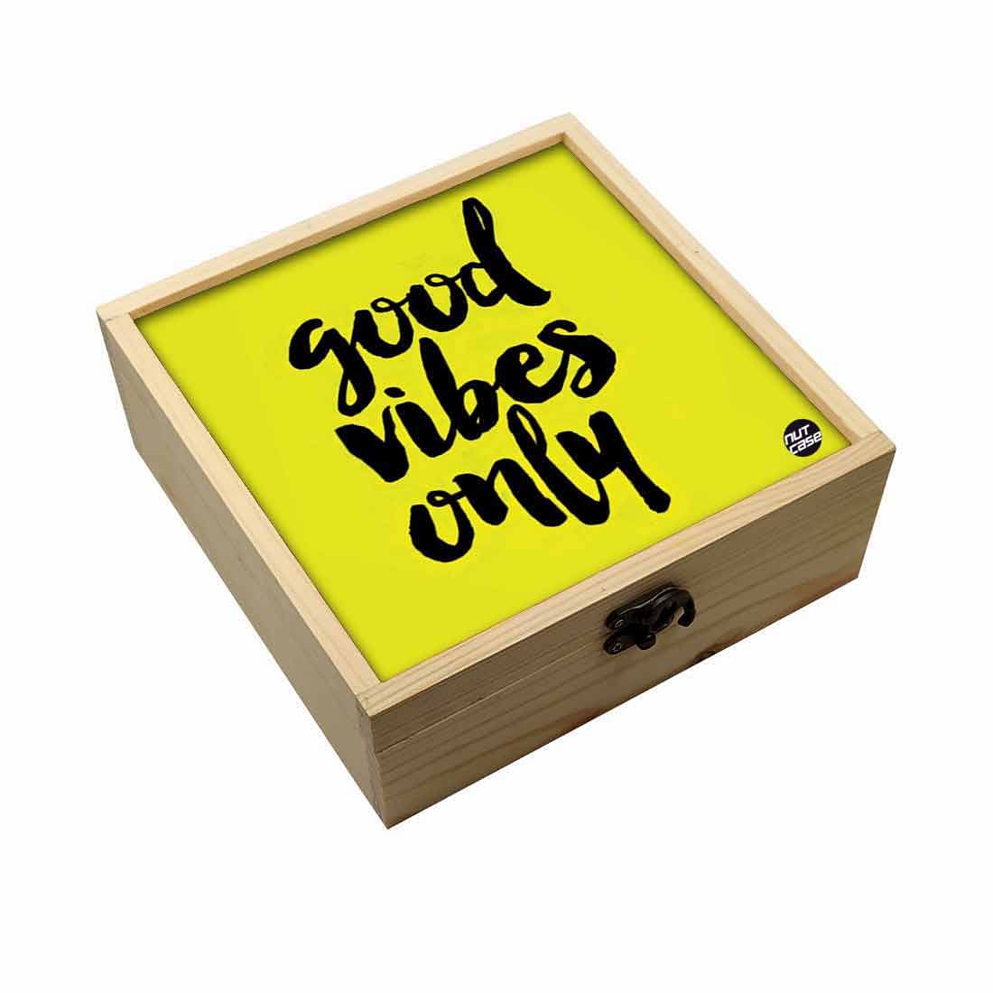 Jewellery Box Makepup Organizer -  Good Vibes Only Nutcase