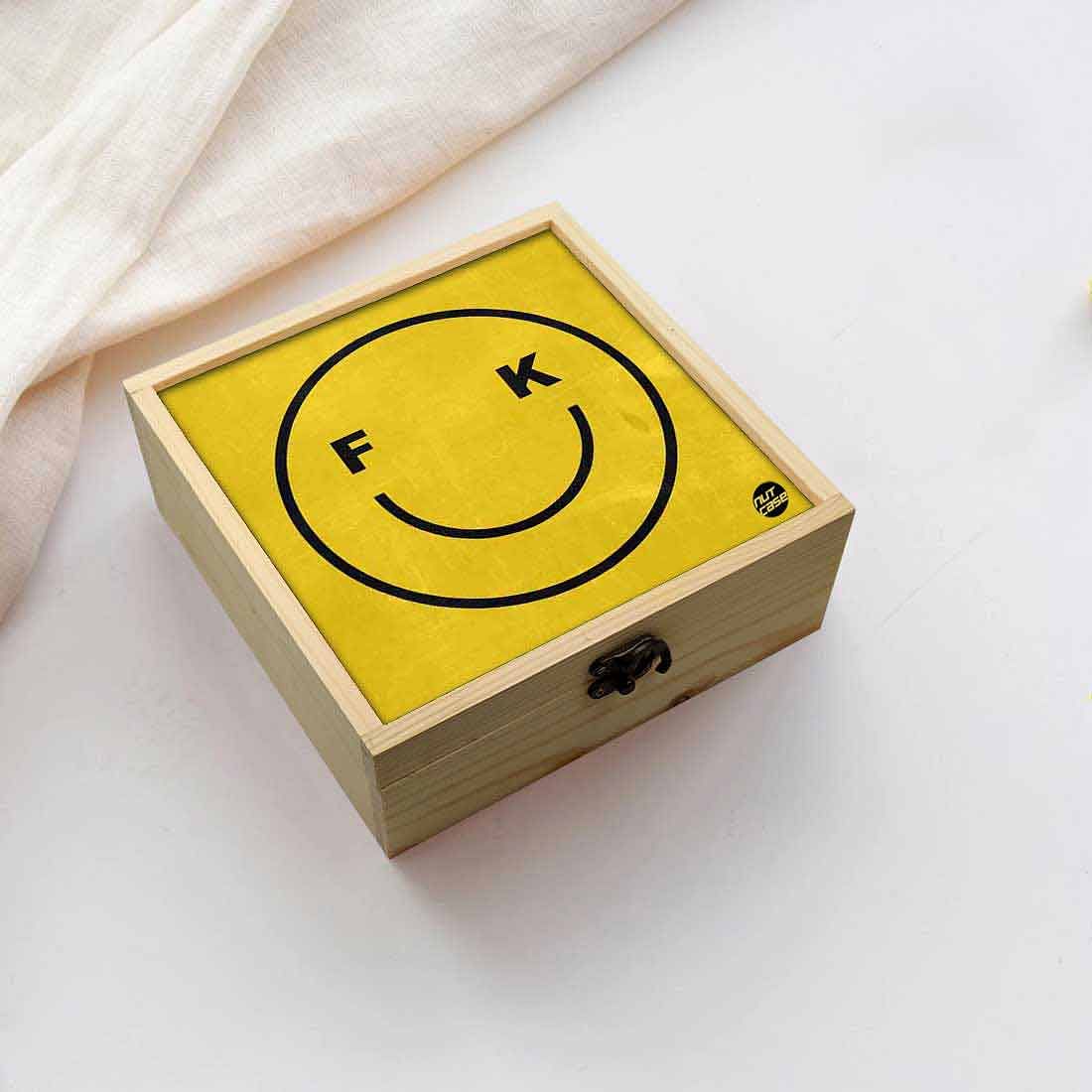 Jewellery Box Makepup Organizer -  Smiley Face Nutcase